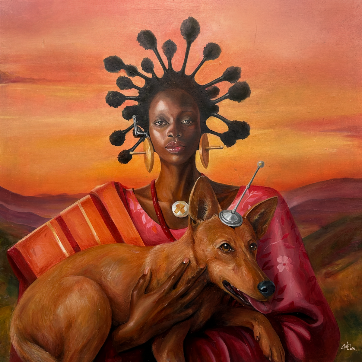 Girl with Dog